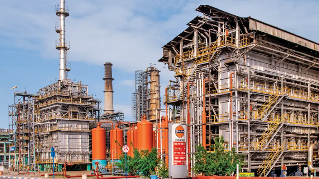HVAC installation work inside IOCL Belagavi plant building