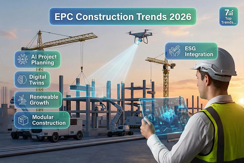 EPC contractor project workflow for infrastructure development in India