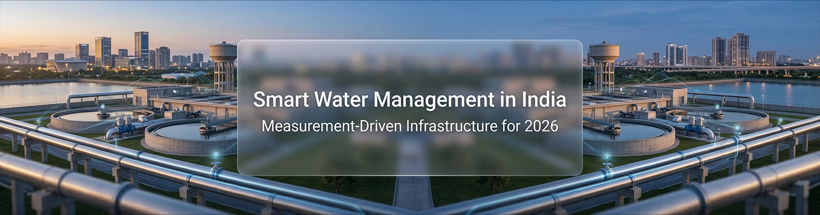 Smart water management system with IoT sensors monitoring pipelines