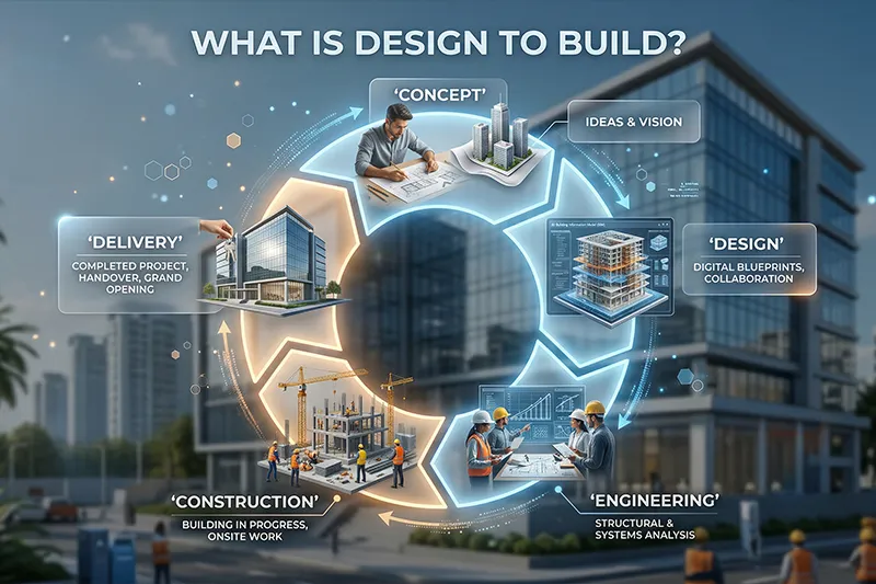 Turnkey construction and design build services by HLK Infra