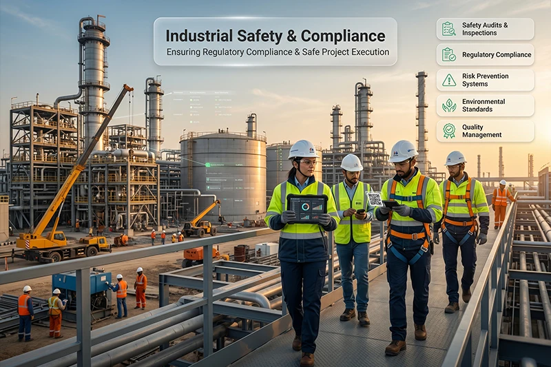 Turnkey EPC contractor executing industrial facility construction in India
