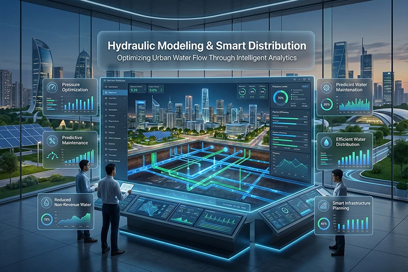 Smart water leak detection sensor installed on pipeline in Indian city